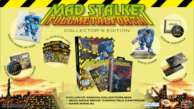 Mad Stalker: Full Metal Forth box art for Sega Mega Drive
